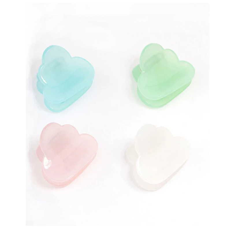 Mini Cloud Hair Claw Clip 4-pack